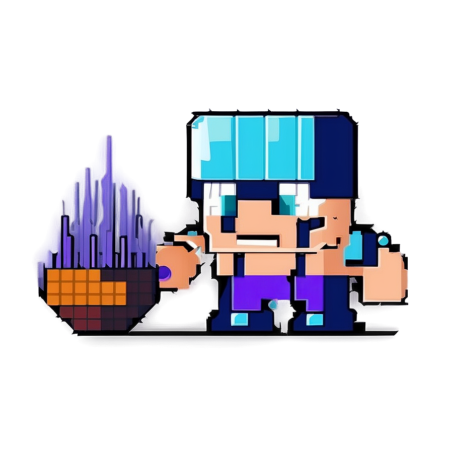 Retro Pixel Game Character PNG oxi19 PNG with transparent background