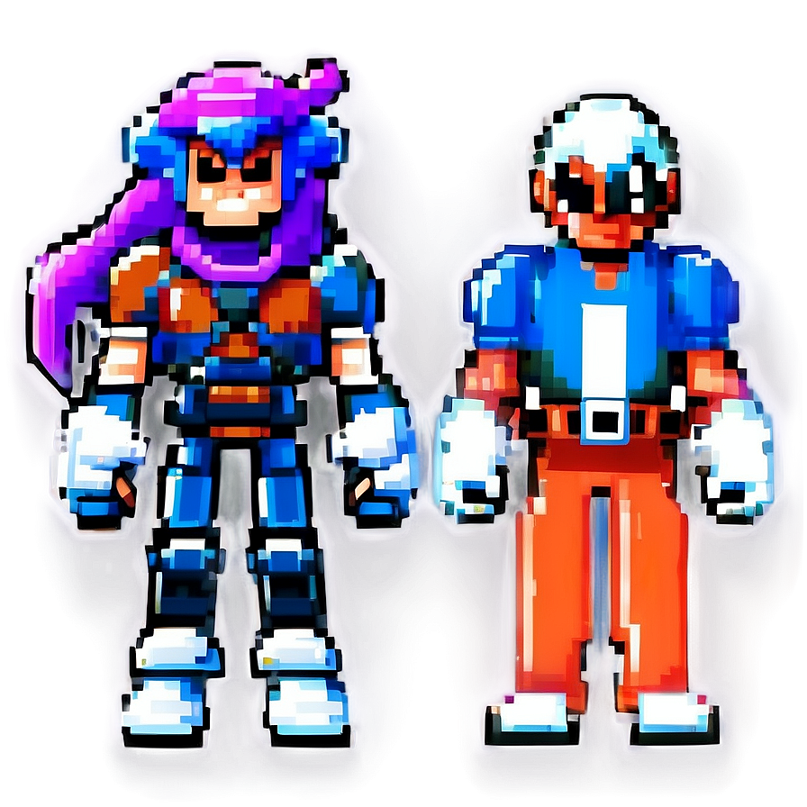 Retro Pixel Game Character PNG xub84 PNG with transparent background