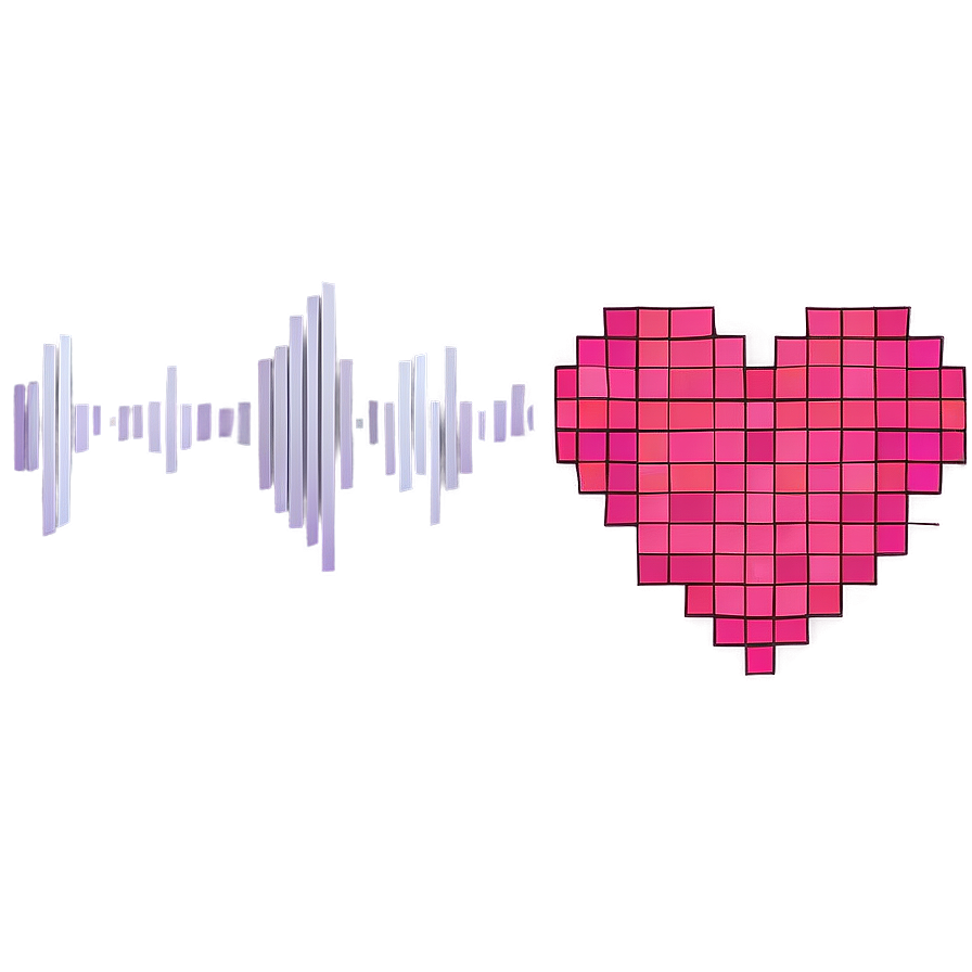 Retro Pixelated Heart Png 39