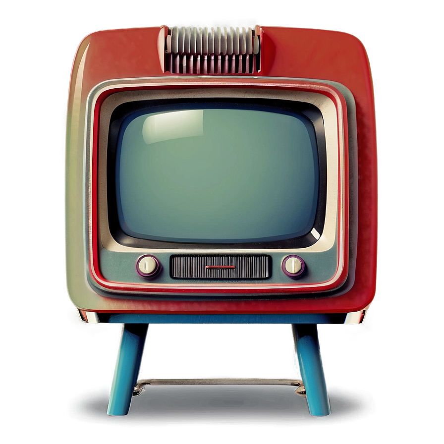 Retro Pop Television Set Png Jwm