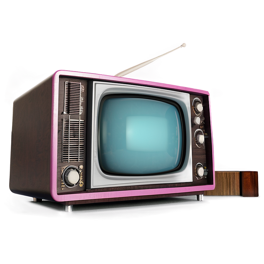 Retro Pop Television Set Png Mjq82