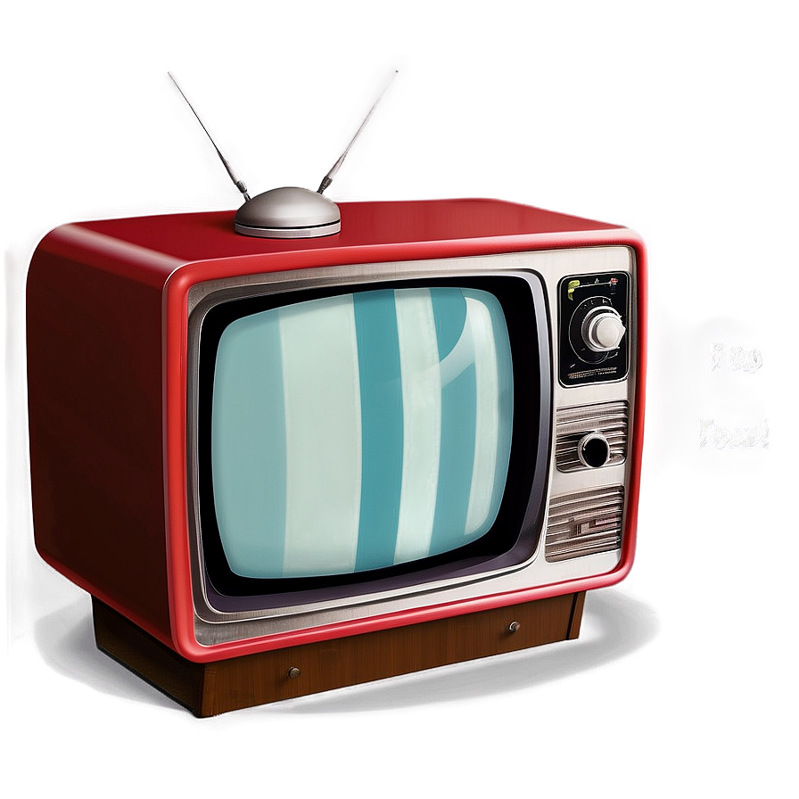 Retro Pop Television Set Png Rxh