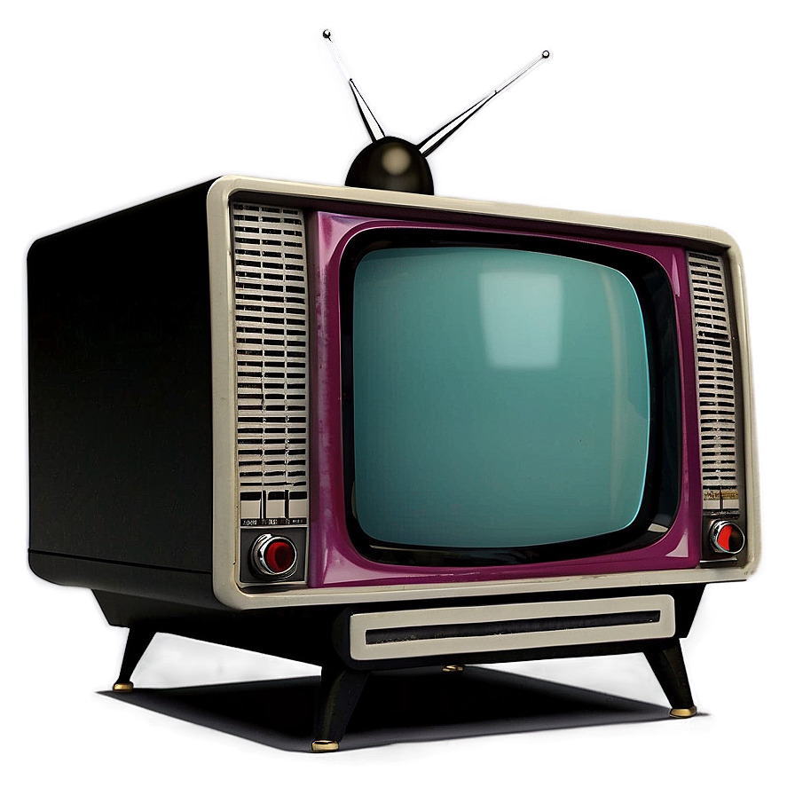 Retro Pop Television Set Png Scf16