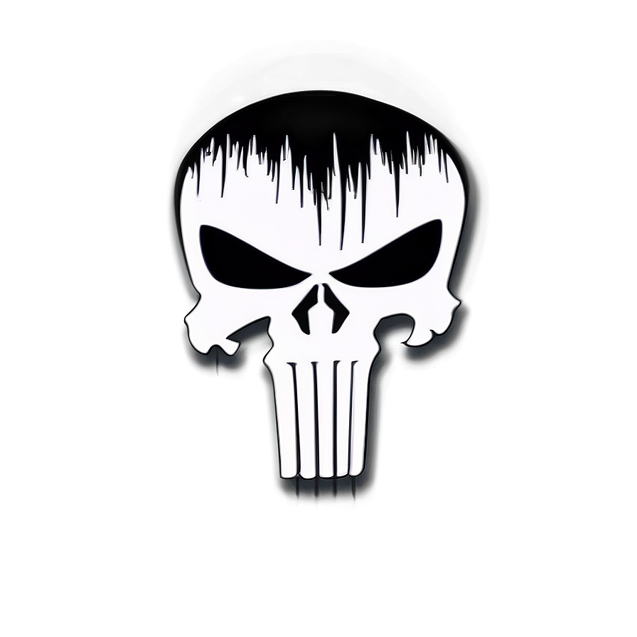 Retro Punisher Skull Logo PNG 62 PNG with transparent background