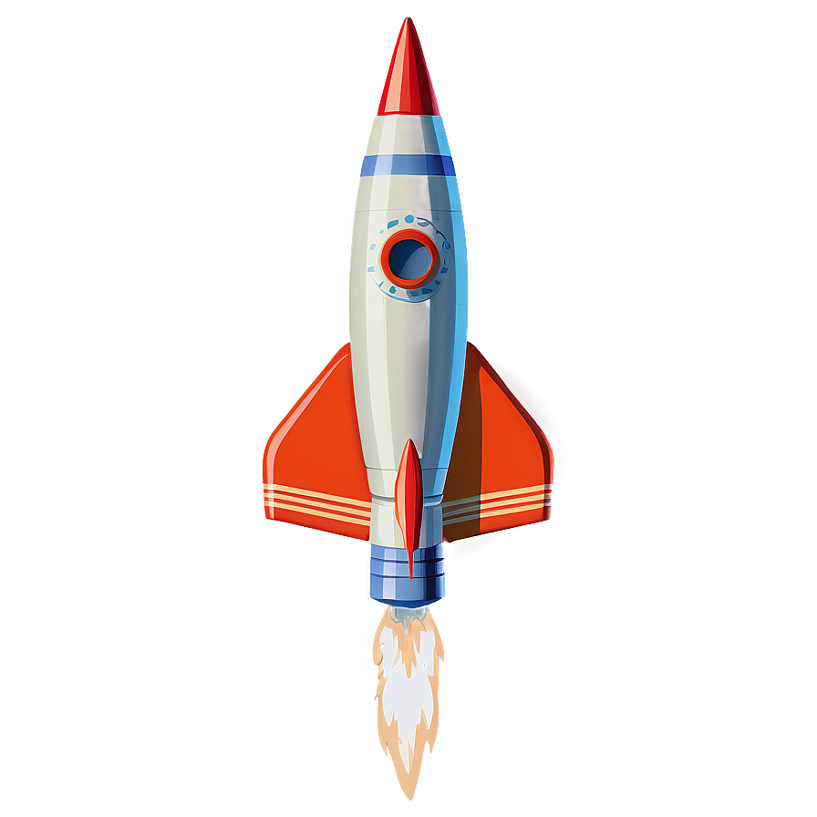 Retro Rocket Png 06252024