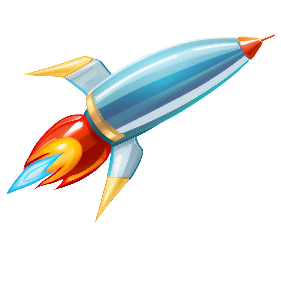 Retro Rocketship Png 95