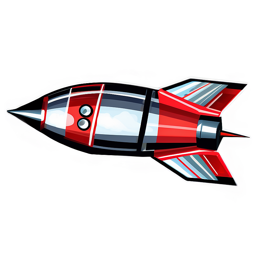 Retro Rocketship Png Obt