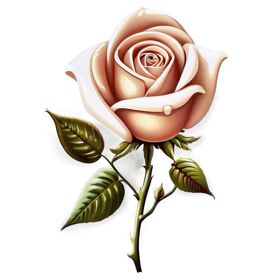 Retro Rose Artwork Png 68