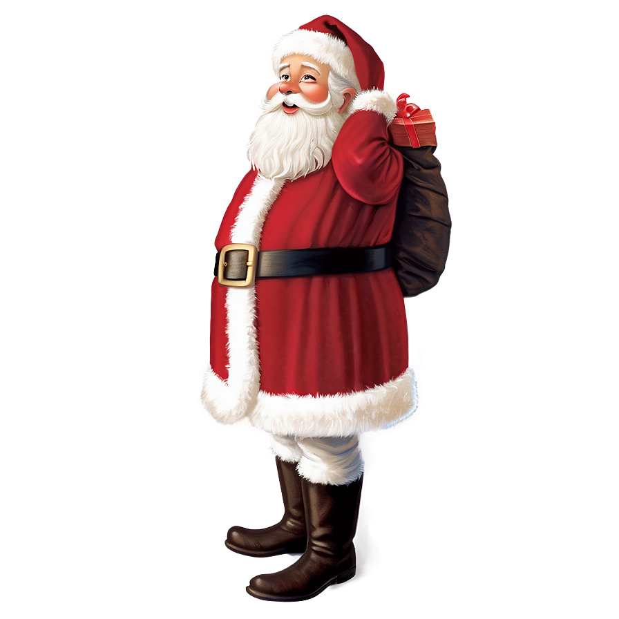 Retro Santa Claus Png Eps92