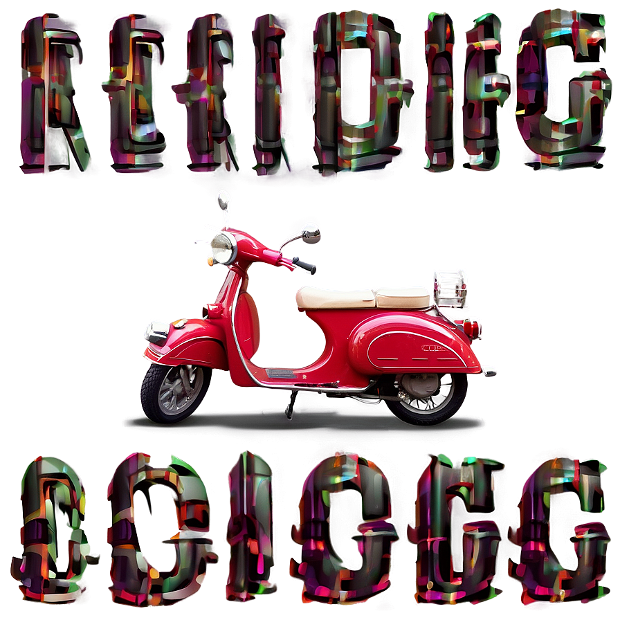 Retro Scooter Motorcycle Png 05212024