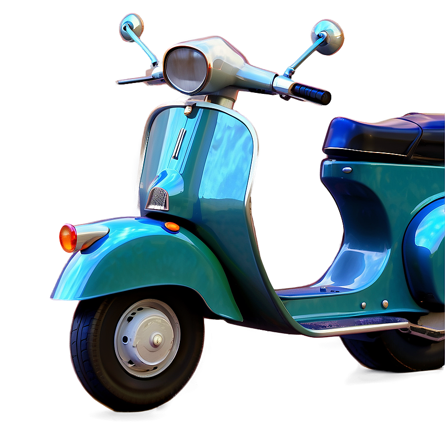 Retro Scooter Motorcycle Png Exs