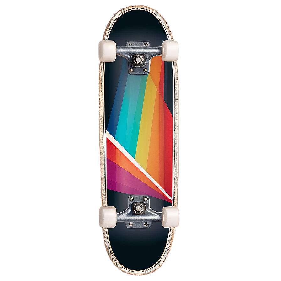 Retro Skateboard Deck Graphic Png 06282024