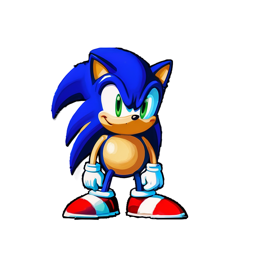 Retro Sonic Sprite Png 05232024