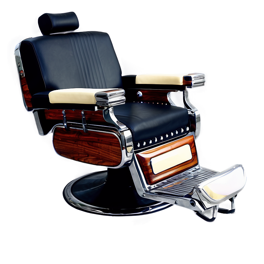 Retro Style Barber Chair Png Vdl30