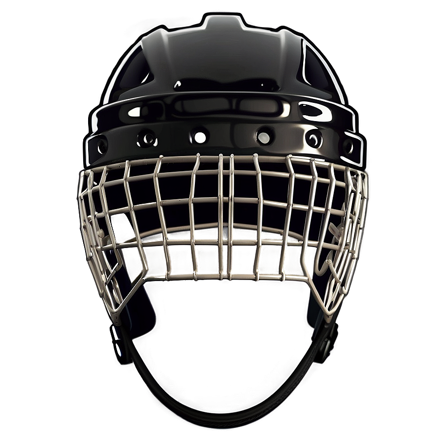 Retro Style Hockey Helmet Png 15