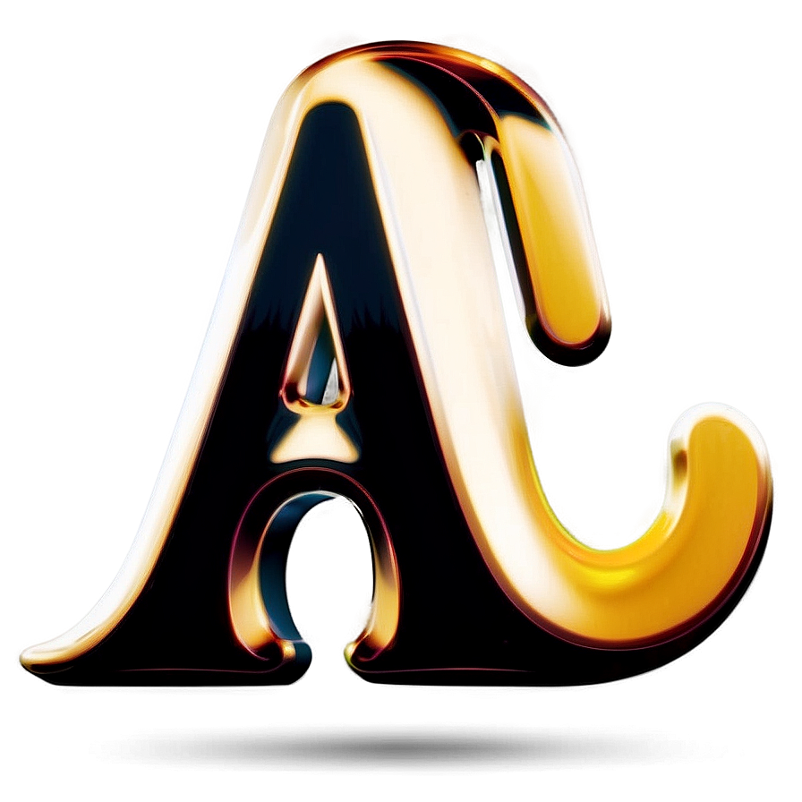 Retro Style Letter A Png 06112024