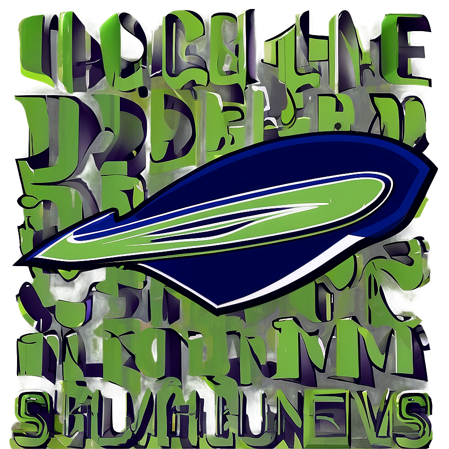 Retro Style Seahawks Logo Png 60