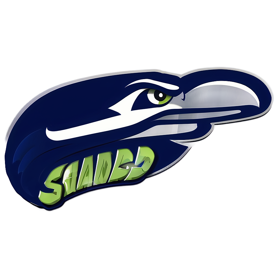 Retro Style Seahawks Logo Png Iwb49