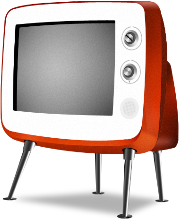 #ftestickers #television #tv #retro #vintage #red - Png Transparent Vintage Tv Icon, Png Download PNG with transparent background
