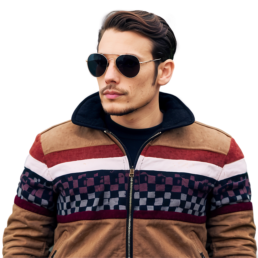 Retro Styled Cool Guy Png 60