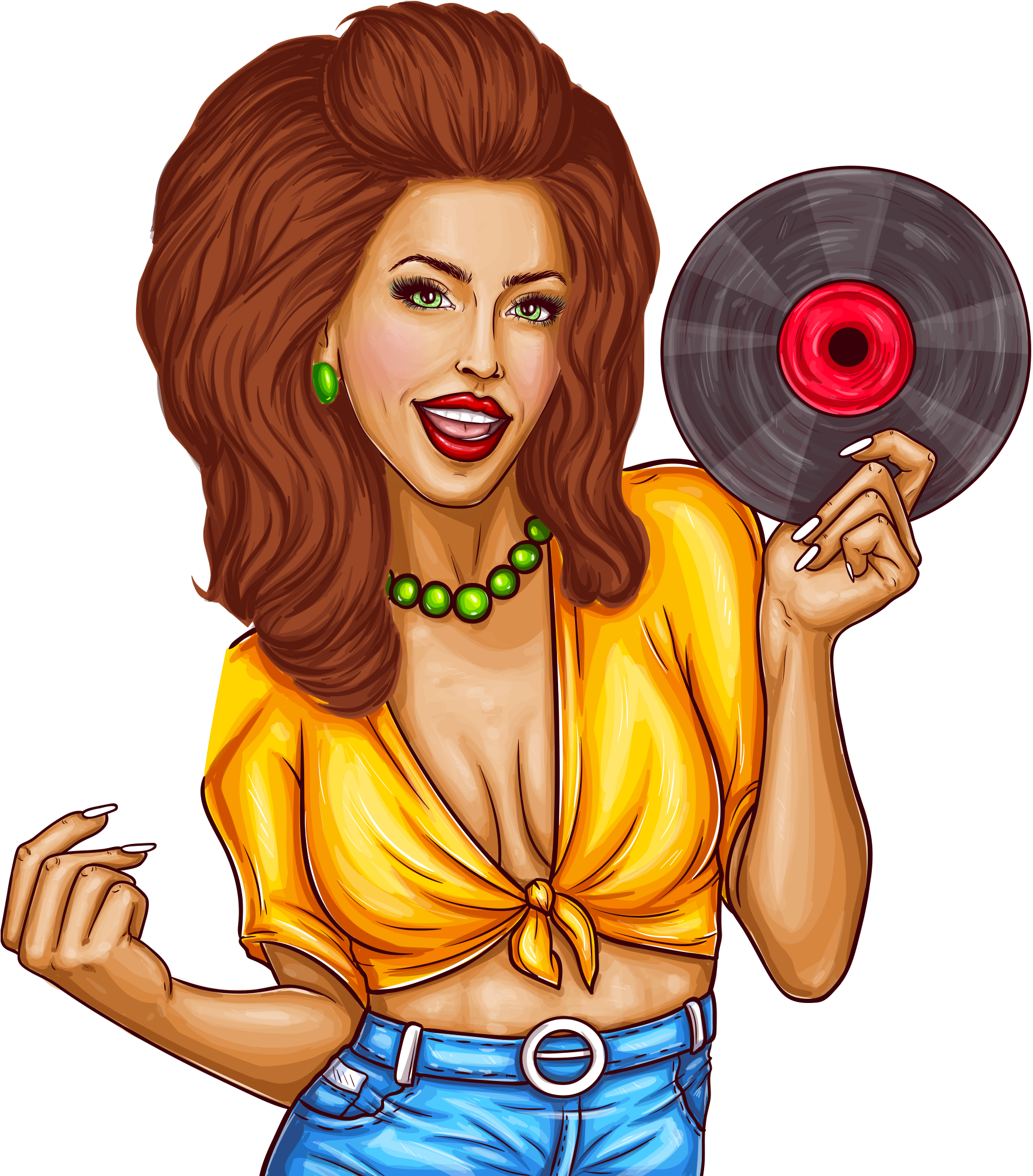 Dj Girl Png Image Free Download Searchpng - Transparent Png Dj Girl Png, Png Download PNG with transparent background