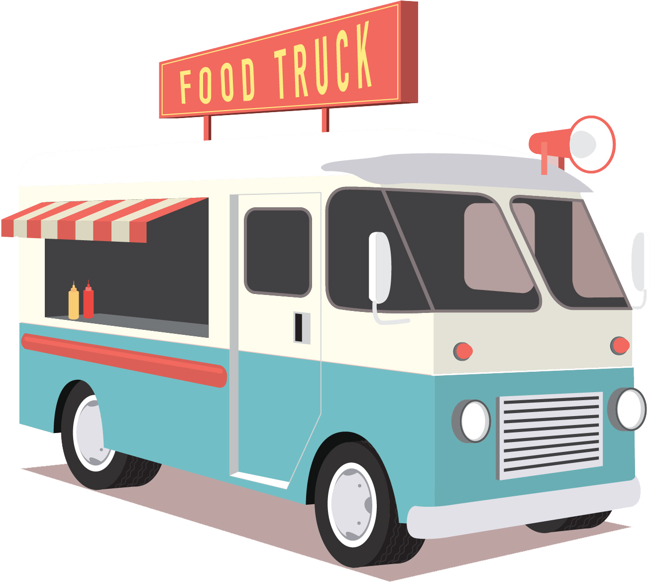 Food Truck Icon - Transparent Food Truck Png, Png Download PNG with transparent background