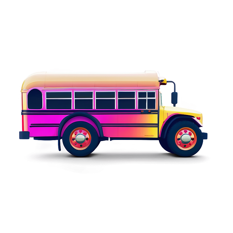 Retro Styled School Bus Png 73