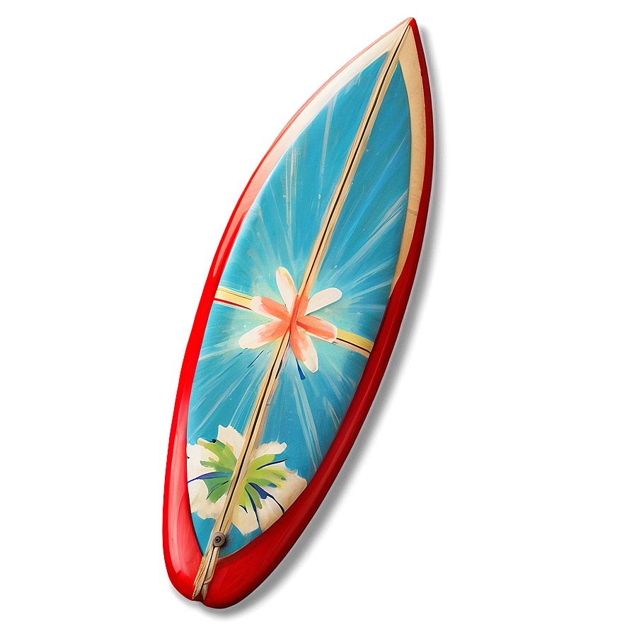 Retro Surfboard Art Png 9