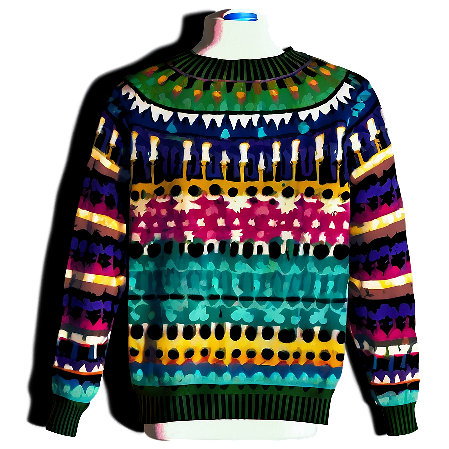 Retro Sweater Pattern Png Yis17