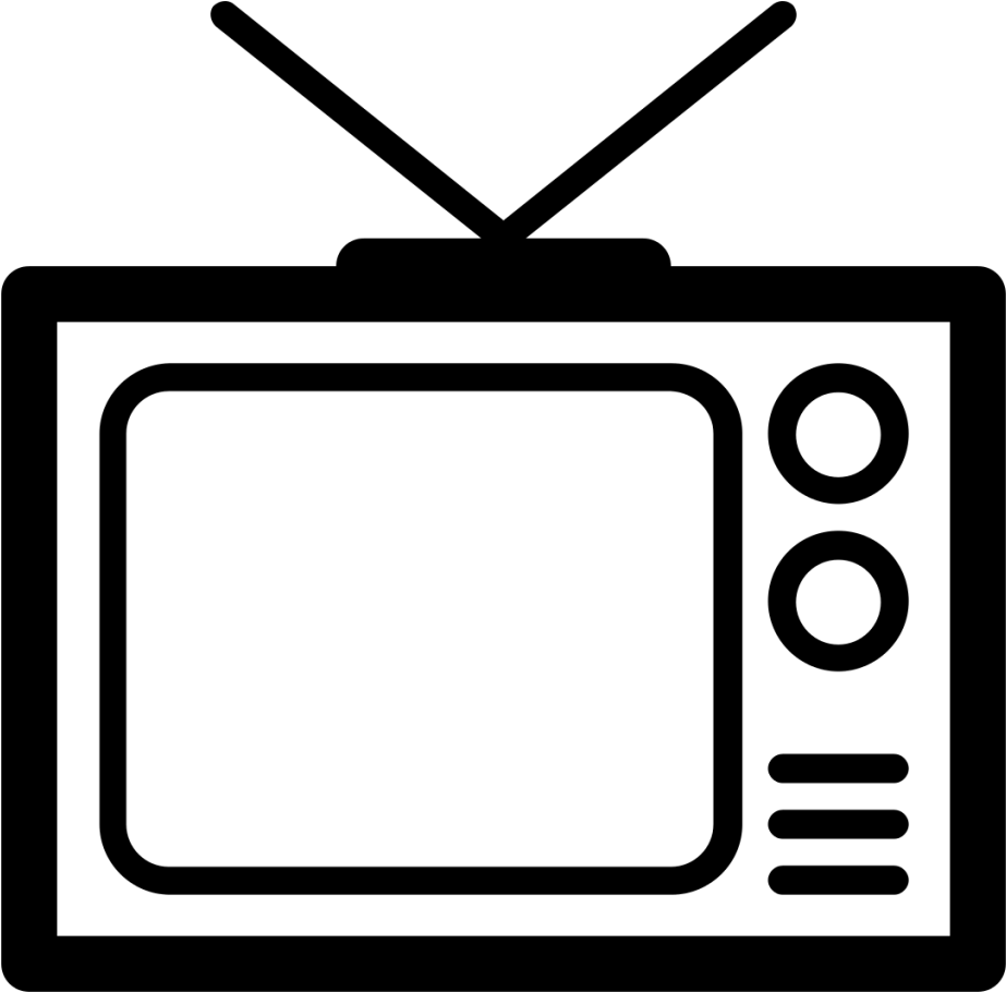 Tv Clipart Jpeg - Tv Clipart Black And White Png, Transparent Png PNG image with a transparent background, free high-resolution download