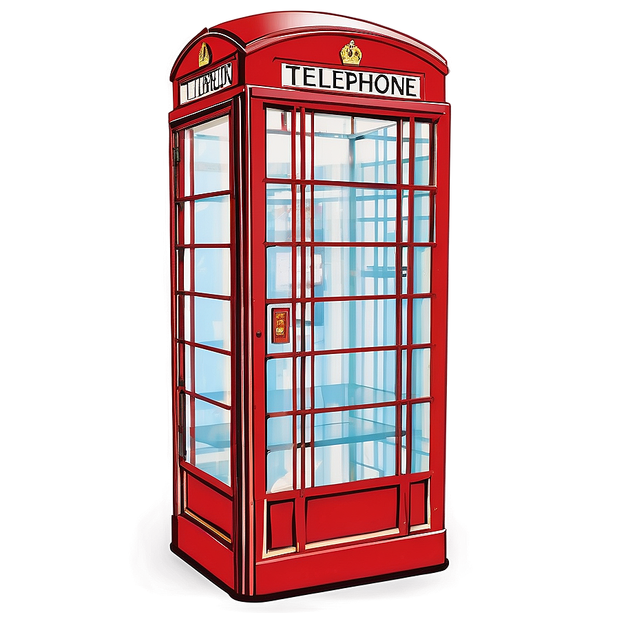 Retro Telephone Box Design Png Gol