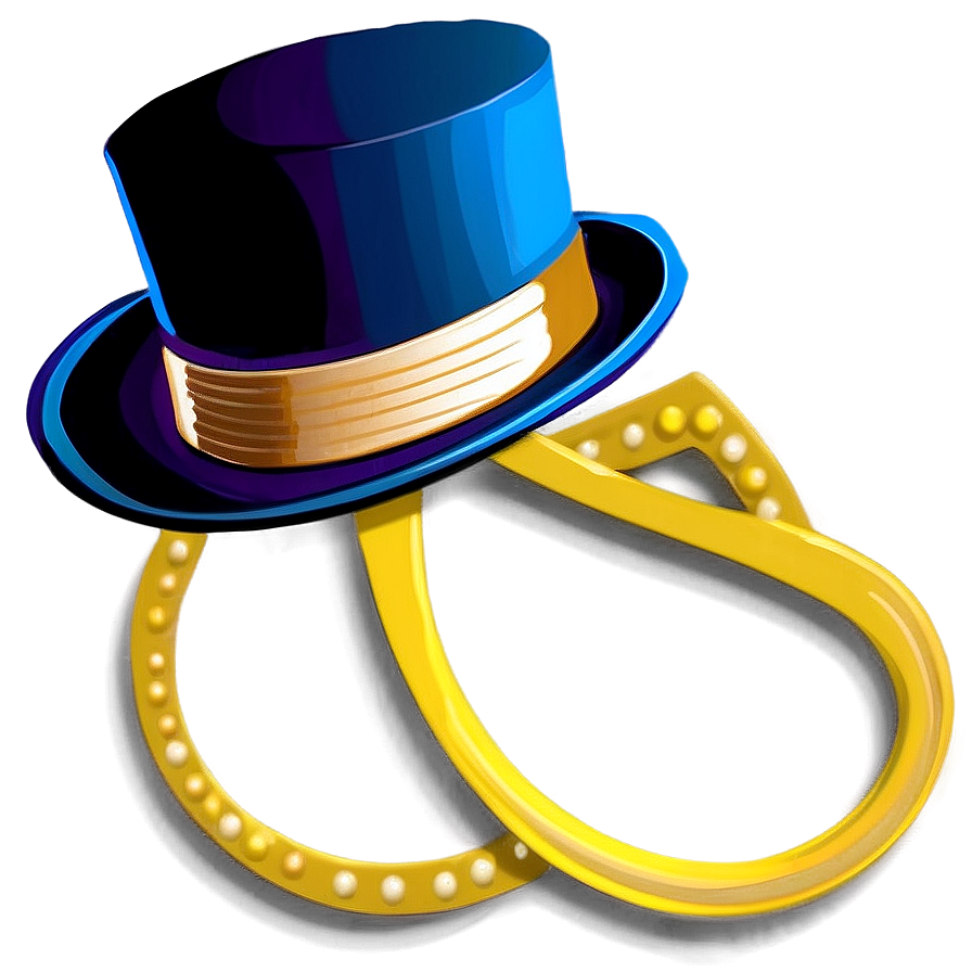 Retro Top Hat Illustration PNG 05042024 PNG image with a transparent background, free high-resolution download