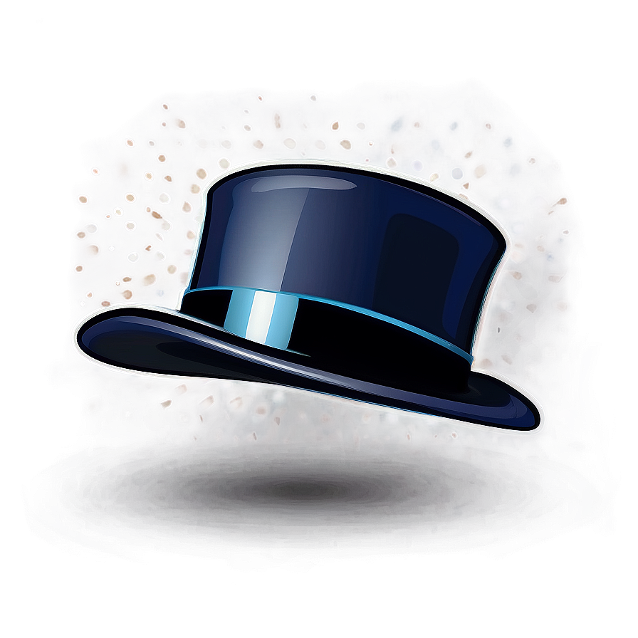 Retro Top Hat Illustration PNG nea64 PNG image with a transparent background, free high-resolution download
