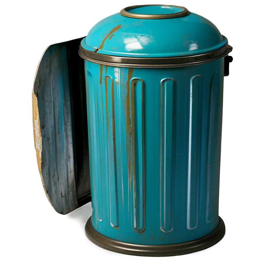 Retro Trash Can Png Geu