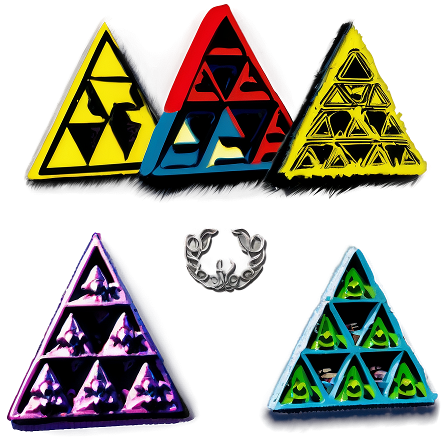 Retro Triforce Poster Png 05242024