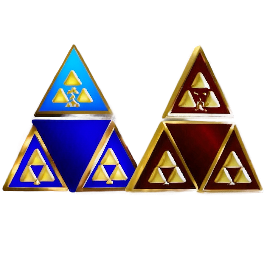 Retro Triforce Poster Png Gme96