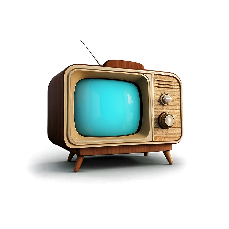 Retro TV Design PNG txb PNG with transparent background