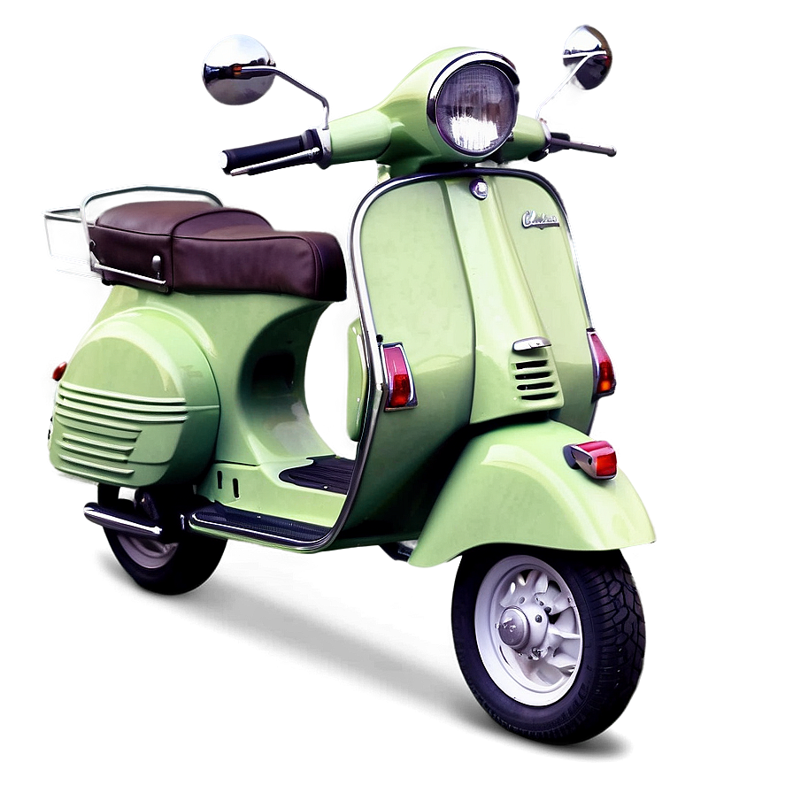 Retro Vespa With Helmet Png 13