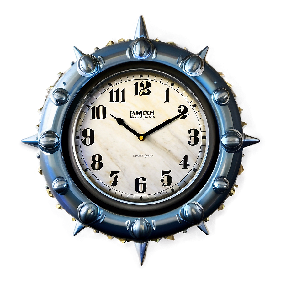 Retro Wall Clock PNG cbu93 PNG with transparent background