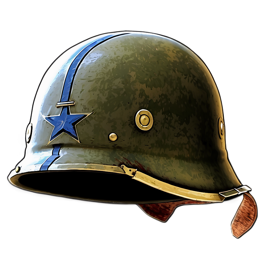 Retro Ww2 Helmet Art Png 06132024