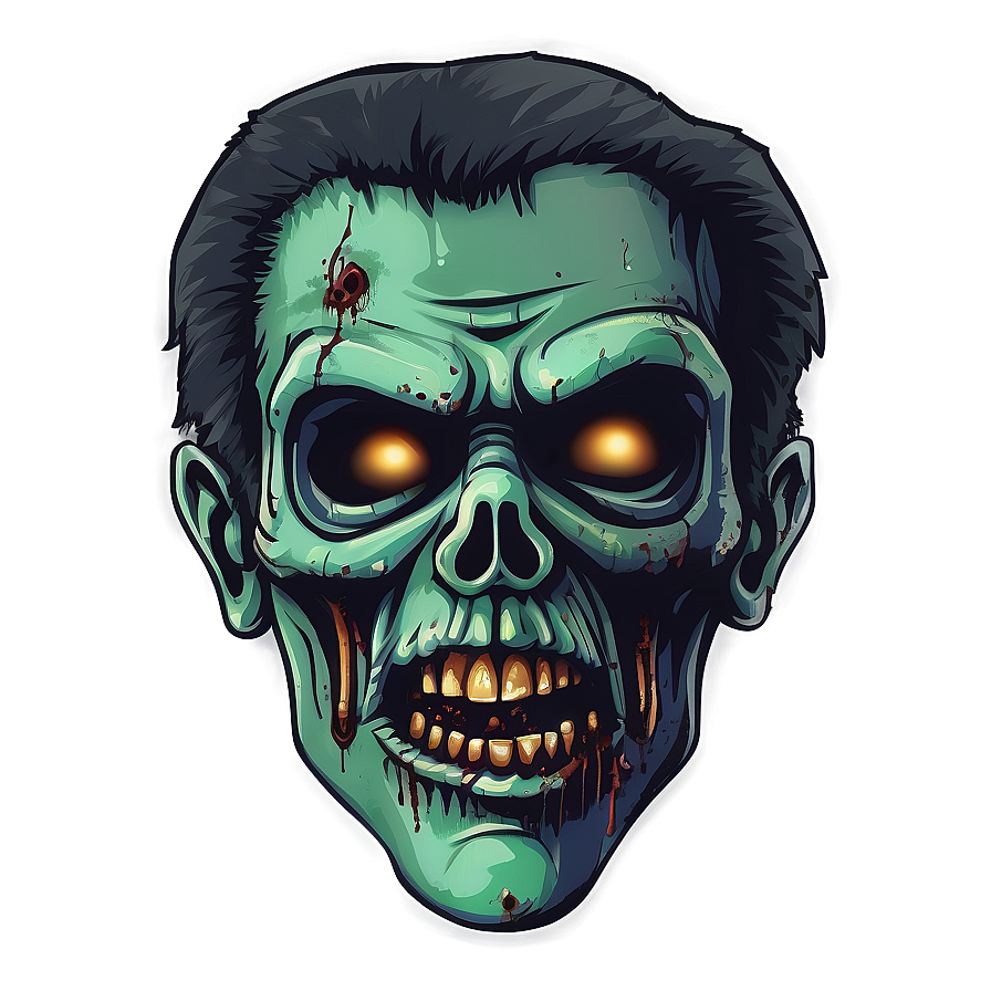 Retro Zombie Illustration Png Djg47