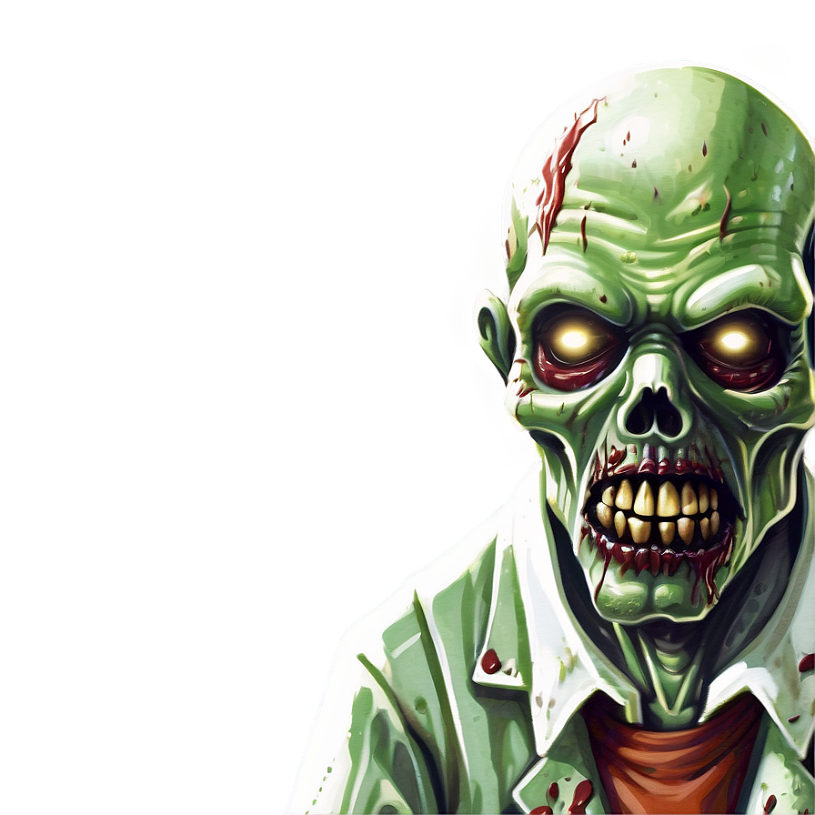 Retro Zombie Illustration Png Vjv