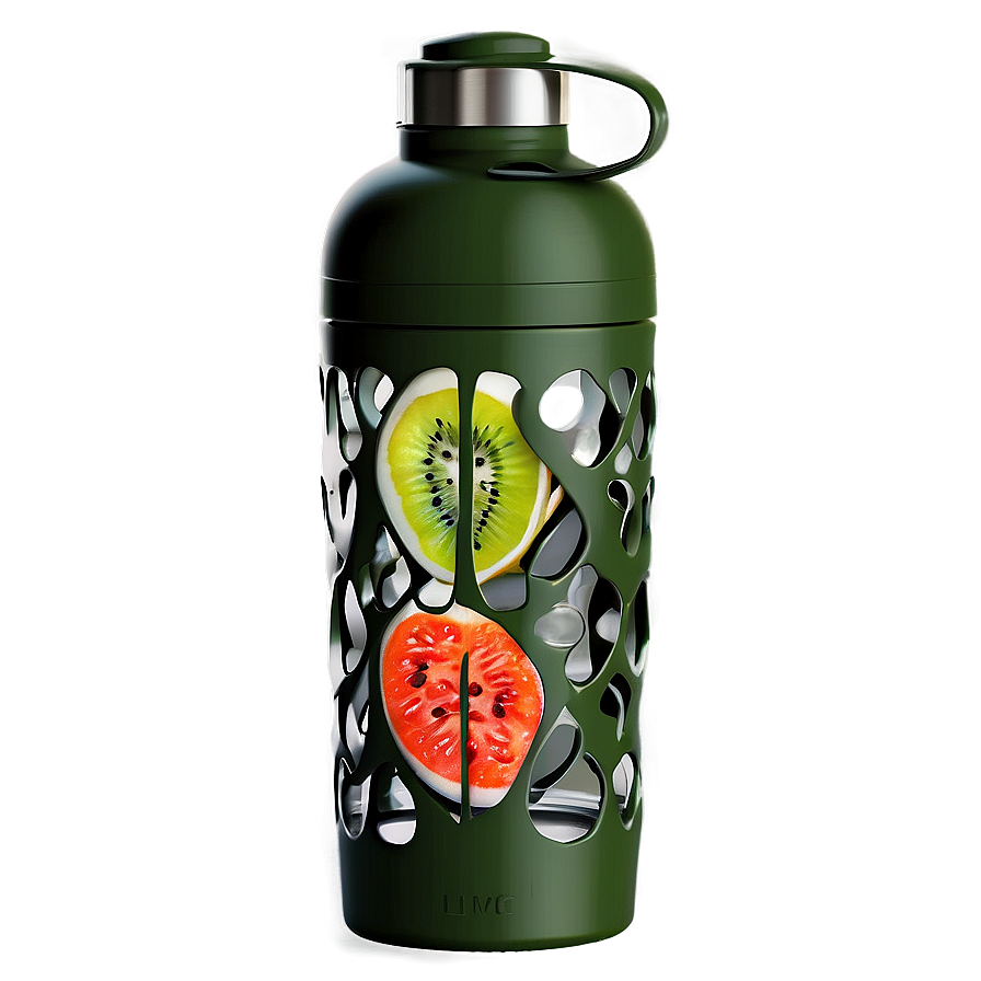 Reusable Water Bottle With Fruit Infuser Png Xaa