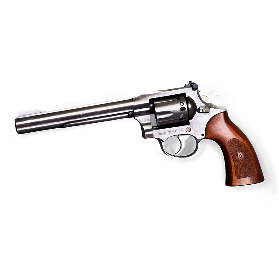 Revolver On White Background Png 05242024