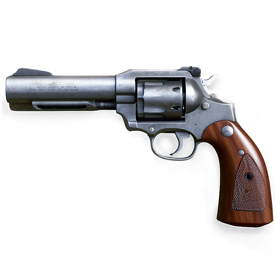 Revolver On White Background Png Yjr92