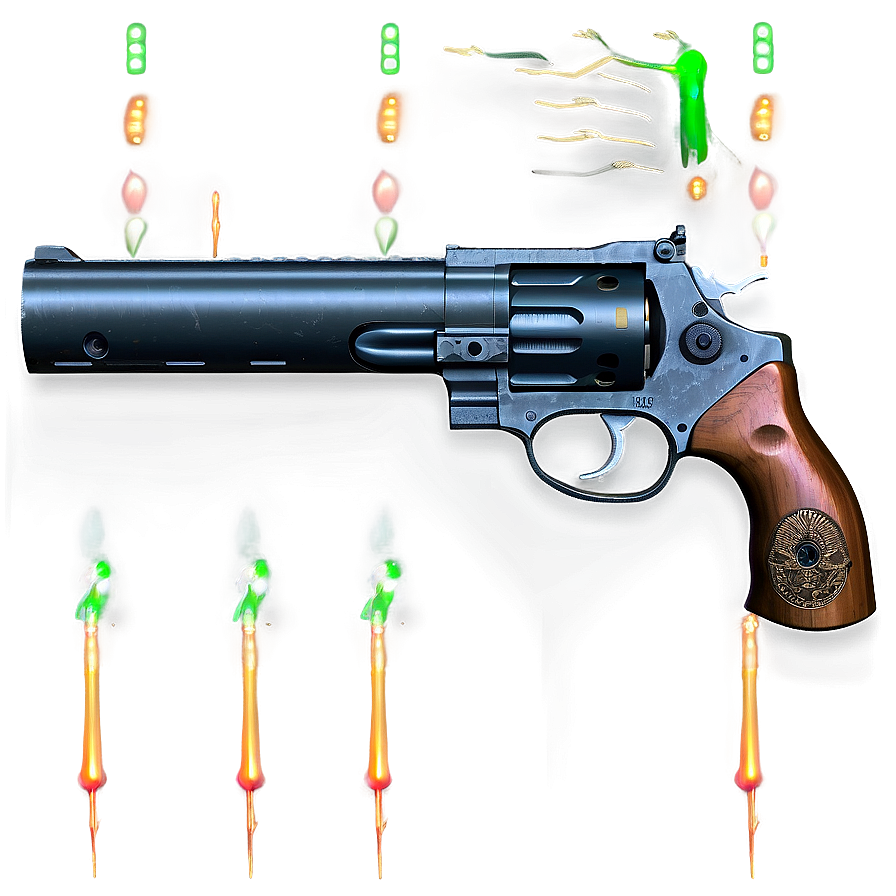 Revolver With Laser Sight Png 05242024