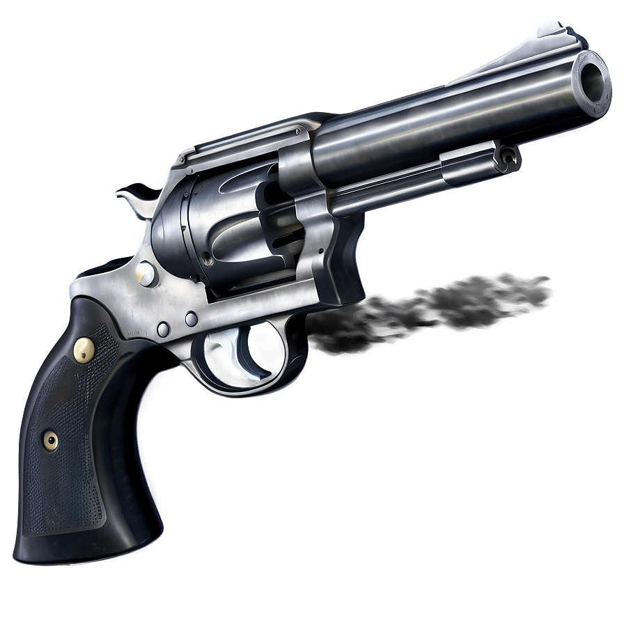 Revolver With Smoke Effect Png 05242024