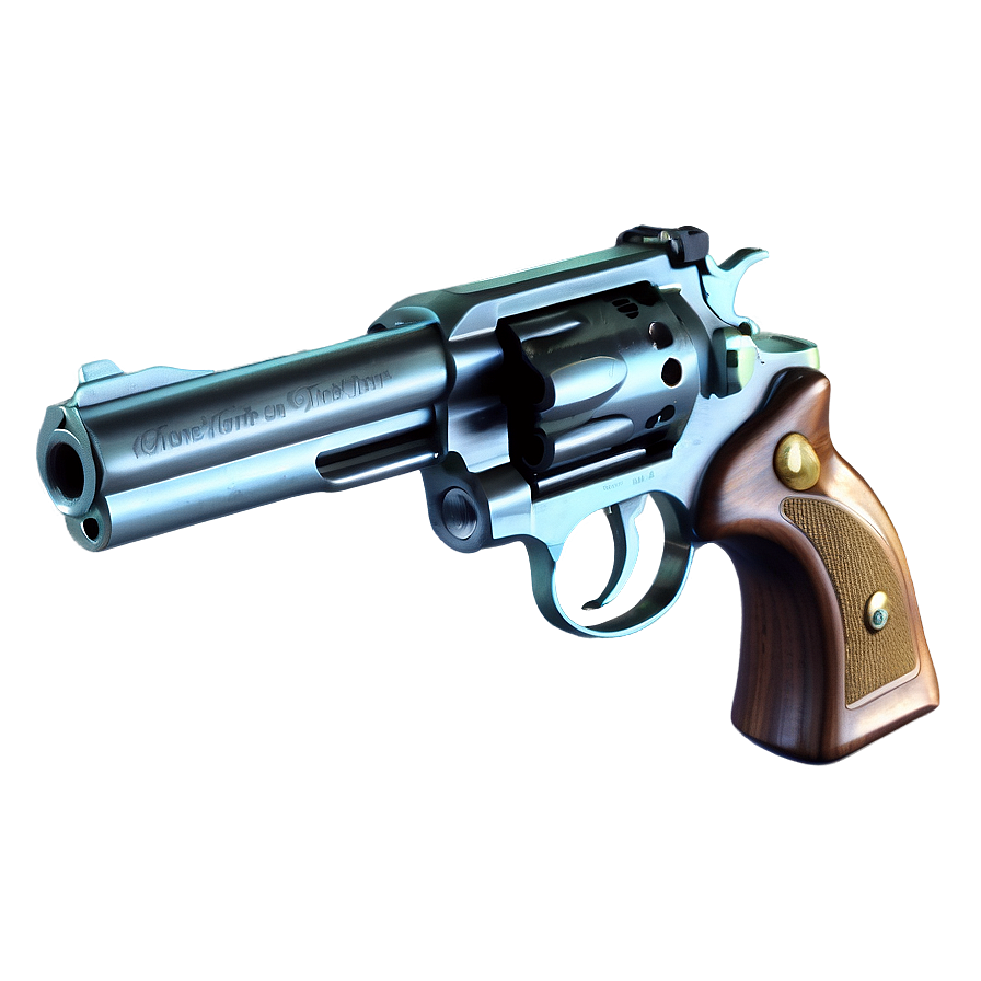 Revolver With Smoke Effect Png 8