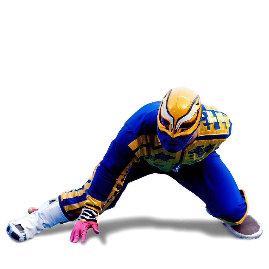 Rey_ Mysterio_ Crouching_ Pose