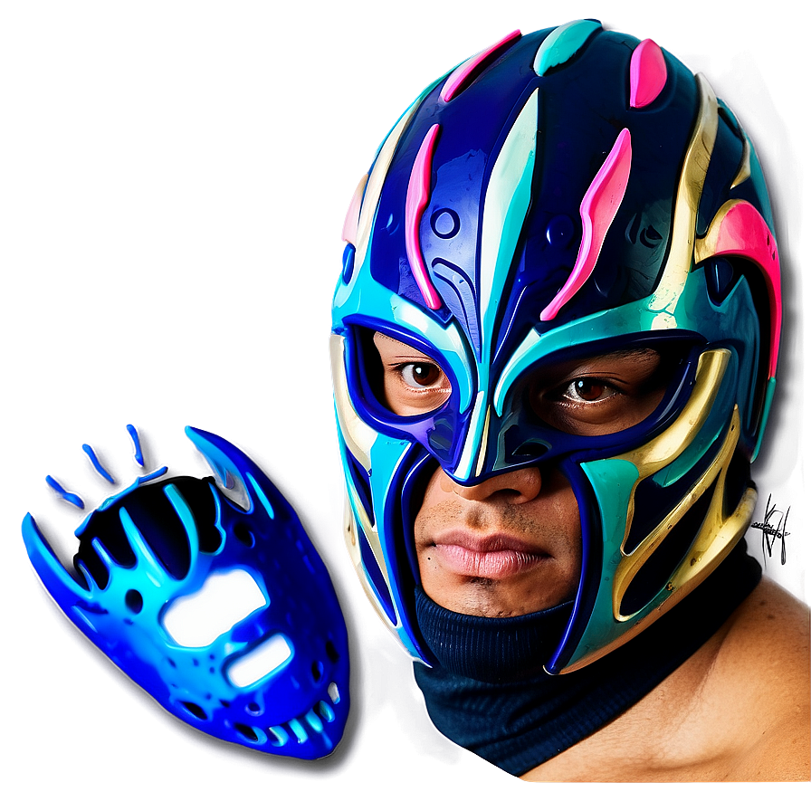 Rey Mysterio Iconic Mask Design Png 58